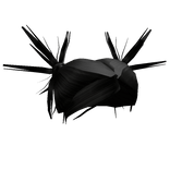 Grunge Y2K Spiky Hair Black