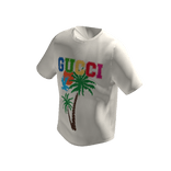 Gucci Cotton Jersey T-Shirt With Gucci Palms
