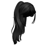 Gyaru Side Ponytail in Black