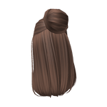 Half-Up Bun in Brown