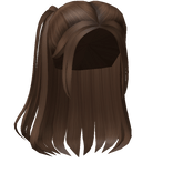 Half up Half down Pigtails in Brown
