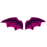 Halloween Pixel Pink Bat Wings