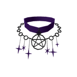 Halloween Purple Witch Choker
