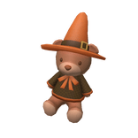 Halloween Teddy Bear Orange