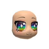 Happy Anime Head (Rainbow Eyes) 