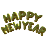 Happy New Year Ballon on Head