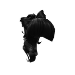 Harajuku Half Hair in Black