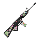 Harajuku Toy Gun With Stickers in Black