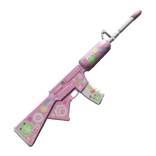 Harajuku Toy Gun With Stickers in Pink