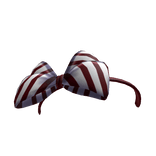 Headband with Peppermint Bow