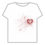 heart blood stain