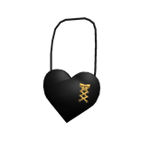 Heart Purse Gold/Black