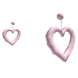 Heart Shaped Earring ♥ (Pink) 