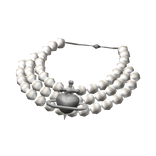Heartache Pearl Choker Silver
