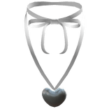 Heart's Desire Ribbon in White