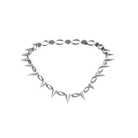 Heavy Metal Necklace in Silver 1.0