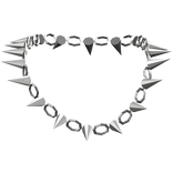 Heavy Metal Necklace in Silver 3.0