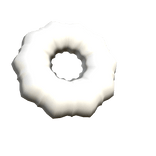 High Hairdo Scrunchie White