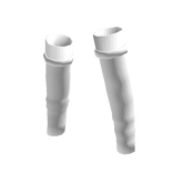 High Leg Warmers in White