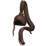 High Popstar Ponytail in Brown