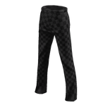 High Waist Black Checkered Jeans