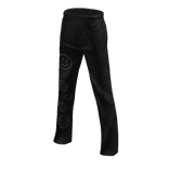 High Waist Black Jeans With Printed Smiley