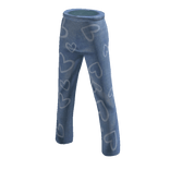 High Waist Jeans With Hearts