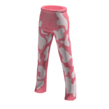High Waist Pink Cow Print Jeans