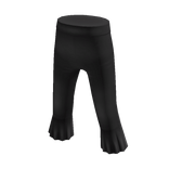 Highwaist Flare Capris - Black