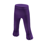 Highwaist Flare Capris - Purple