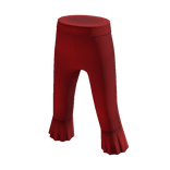 Highwaist Flare Capris - Red