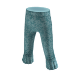 Highwaist Flare Capris - Teal Swirl
