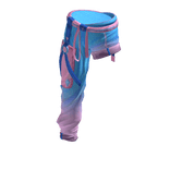 Hip-hop Punk Half Pants-Half Shorts Blue & Pink