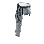 Hip-hop Punk Half Pants-Half Shorts White