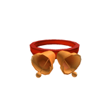 Holiday Bell Necklace Red