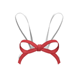 Holiday Red Ribbon Bunny Ears