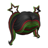 Holiday Star Pigtails (black)