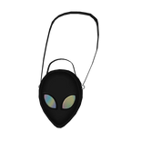 Holographic Alien Purse Black