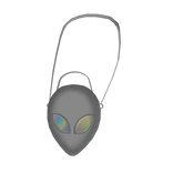Holographic Alien Purse White