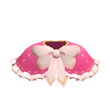 Hot Pink Holiday Coat with Peach and Gold Trim