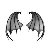 Huge Vampire Wings - White