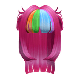 Hyperpop Rainbow Anime Hair