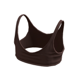 Iconic Crop Tank Top - Brown