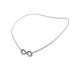 Infinity Necklace in Silver