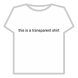 its transparent