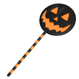 Jack-o'-lantern Back Lollipop