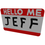 Jeff Nametag