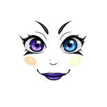 Bruised Jester Girl Face's Code & Price - RblxTrade