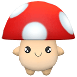 Jumbo Mushroom Friend (on back)