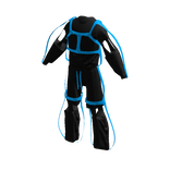 Jumpsuit Black -  Blue Straps